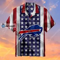 Buffalo Bills Hawaiian Shirt American Flag 2 1
