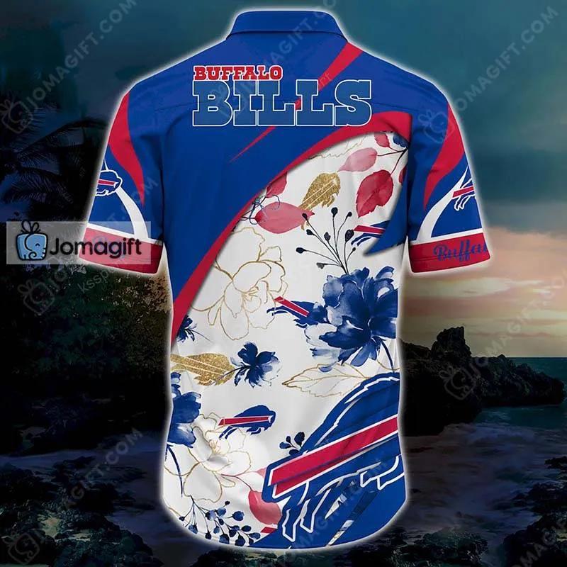 Buffalo Bills Hawaiian Shirt Graphic Flower 2 Jomagift