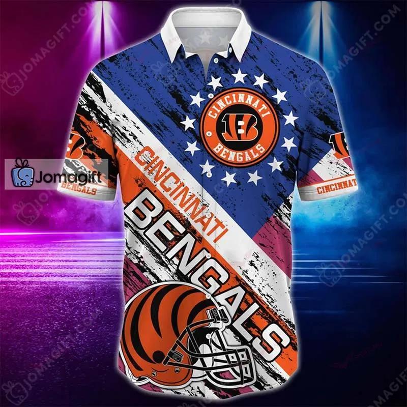 Cincinnati Bengals Hawaiian Shirt Graphic Design 3 Jomagift