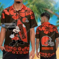 Cleveland Browns Mickey Mouse Hawaiian Shirt