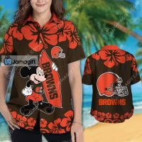Cleveland Browns Mickey Mouse Hawaiian Shirt 5