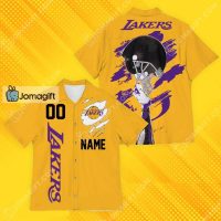 Custom Name And Number Lakers Hawaiian Shirt 3