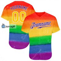 Custom Name And Number Pride Baseball Jersey Gift