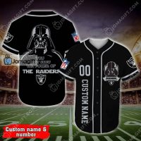 Custom Name And Number Raiders Baseball Jersey Darth Vader