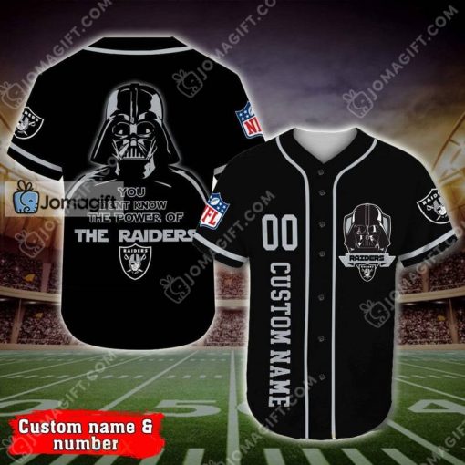 Custom Name And Number Raiders Baseball Jersey Darth Vader Gift