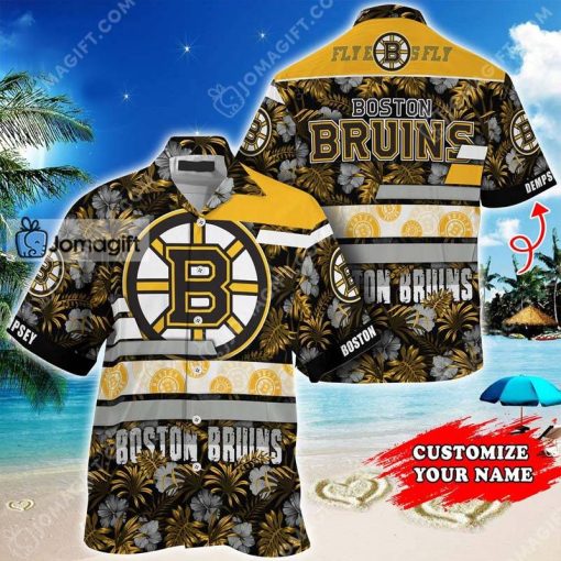Custom Name Bruins Hawaiian Shirt Gift