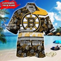 Custom Name Bruins Hawaiian Shirt Gift 3