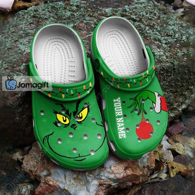 Custom Name Grinch Crocs 2
