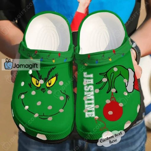 Custom Name Grinch Crocs Gift