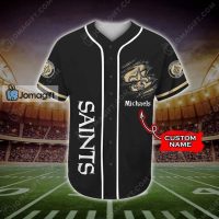 Custom Name New Orleans Saints Baseball Jersey Stand For The Flag 2