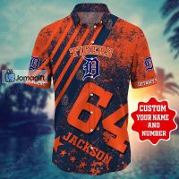 Custom Name and Number Detroit Tigers Hawaiian Shirt 3