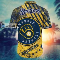 Custom Name and Number Milwaukee Brewers Hawaiian Shirt Gift
