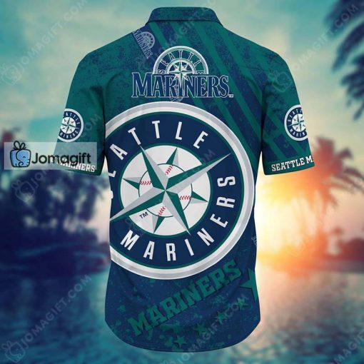 Custom Name and Number Seattle Mariners Hawaiian Shirt Gift