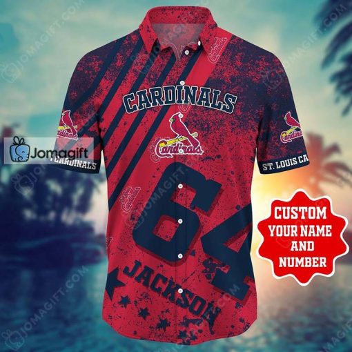 Custom Name and Number St. Louis Cardinals Hawaiian Shirt Gift