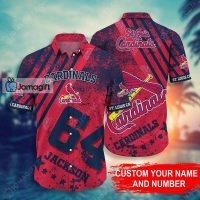 Custom Name and Number St. Louis Cardinals Hawaiian Shirt Gift