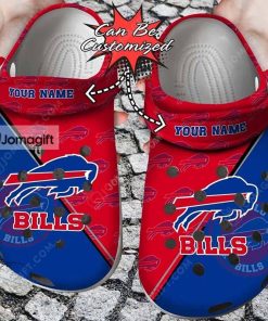 Buffalo Bills Football Ripped American Flag Crocs Clog Shoes