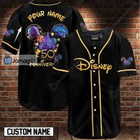Customized Disney Baseball Jersey 50Th Anniversary Gift
