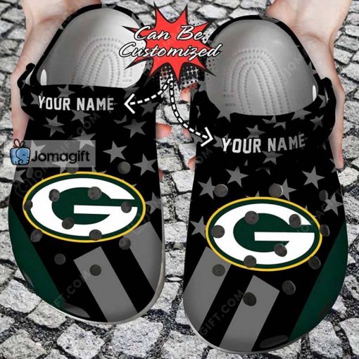 Customized Green Bay Packers Crocs American Flag Gift