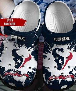 [New] Custom Name Houston Texans Crocs Shoes Gift