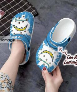 Customized Los Angeles Chargers Crocs Git 1 2
