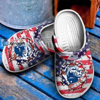 Customized Penn State Nittany Lions Crocs American Flag Breaking Wall Gift