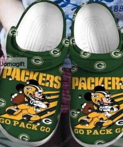 Green Bay Packers Crocs Mickey Mouse Gift