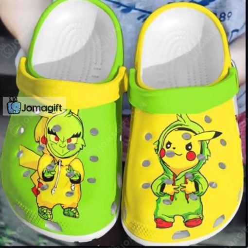 Grinch And Pikachu Crocs Gift