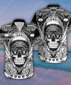 Las Vegas Raiders Hawaiian Shirt Skull Gift
