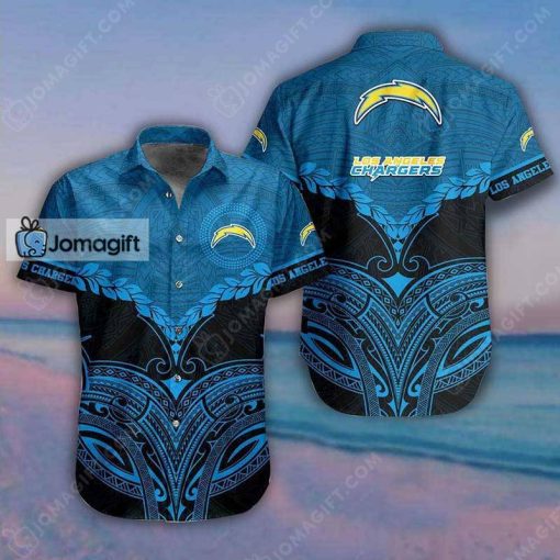 Los Angeles Chargers Polynesian Pattern Hawaiian Shirt Gift