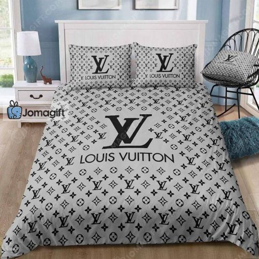 Louis Vuitton Bedding Set Grey Monogram