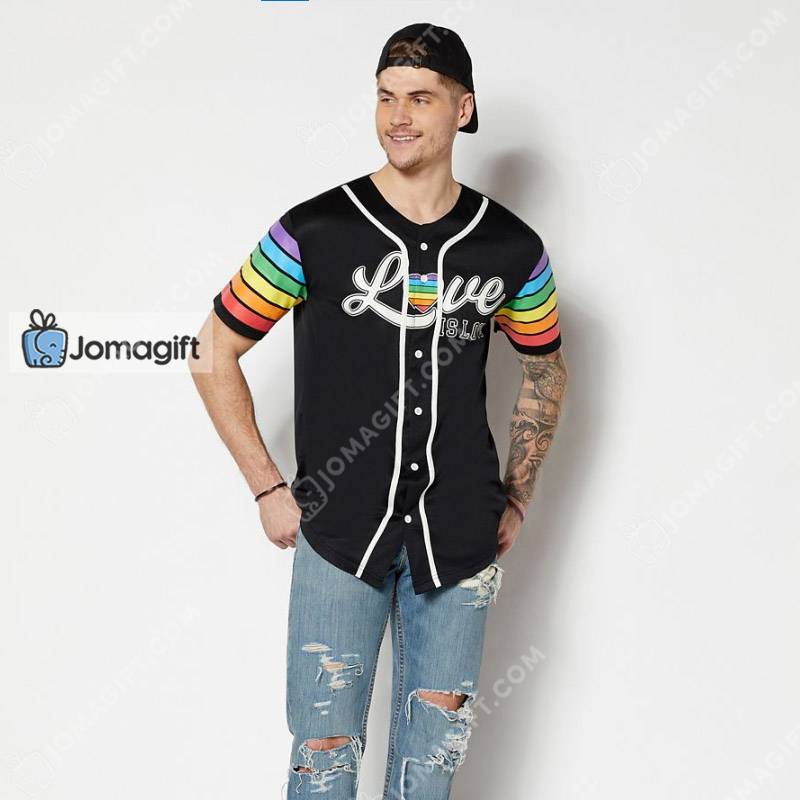 Love Is Love Rainbow Baseball Jersey Gift - Jomagift