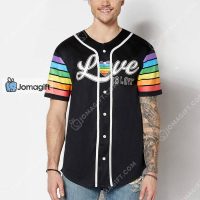 Love Is Love Rainbow Baseball Jersey Gift