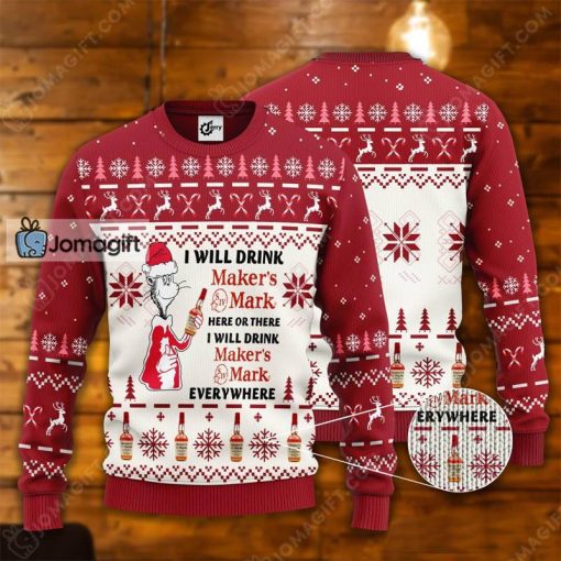 Makers Mark Sweater  I Will Drink Gift