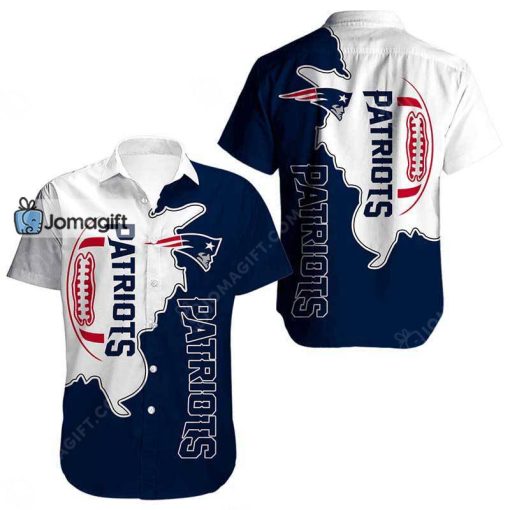 New England Patriots Hawaiian Shirt Two Tone Split Gift