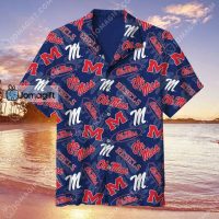 Ole Miss Rebels Floral Tropical Hawaiian Shirt Gift