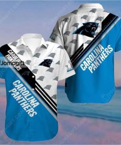 [Personalized] NFL Carolina Panthers Blue Black Hawaiian Shirt Gift