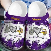 Peace Love Vikings Crocs Gift 1