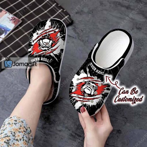 Personalized Georgia Bulldogs Crocs Gift Ripped Claw Gift