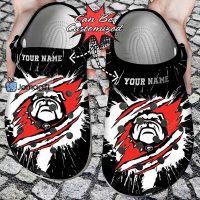 Personalized Georgia Bulldogs Crocs Gift Ripped Claw Gift 2