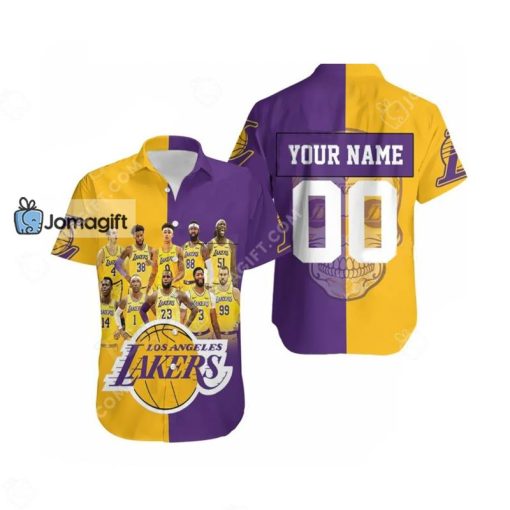 Personalized Los Angeles Lakers Hawaii Shirt
