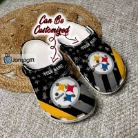 Personalized Pittsburgh Steelers Star Flag Crocs 1