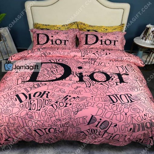 Pink Dior Bedding Set
