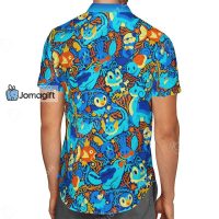 Pokemon Hawaiian Shirt Blue Color 1