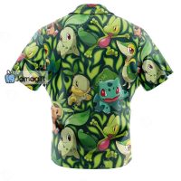 Pokemon Hawaiian Shirt Grass Type Starters 1