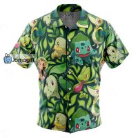 Pokemon Hawaiian Shirt Grass Type Starters 2