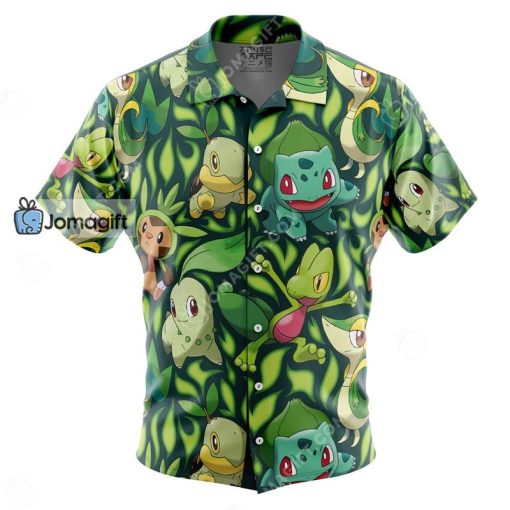 Pokemon Hawaiian Shirt Grass Gift