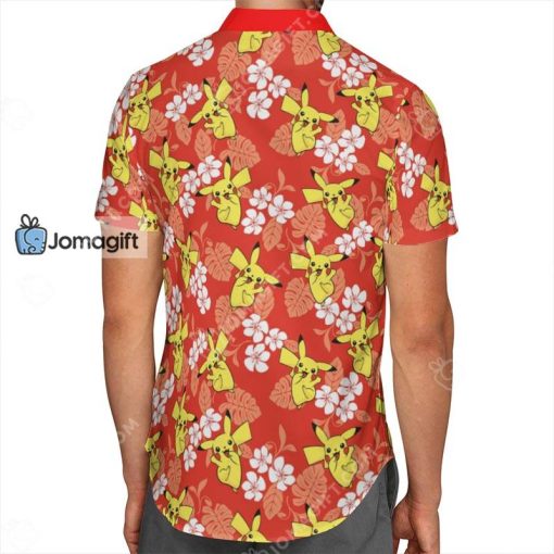 Pokemon Hawaiian Shirt Pikachu Tropical Beach Gift