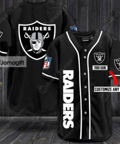 NFL Las Vegas Raiders Custom Name And Number FireBall Baseball Jersey