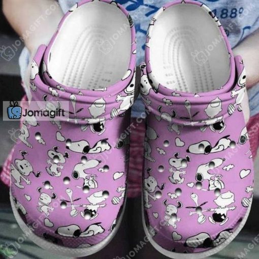 Snoopy Smile Pink Color Crocs Gift