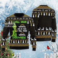 Twisted Tea Christmas Sweater Grinch I Will Drink